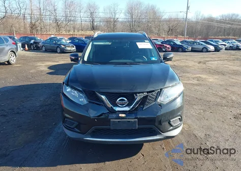 2015 Nissan Rogue Sv из США, поврежденный, VIN KNMAT2MV1FP538588